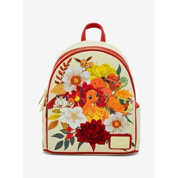 Loungefly Pokémon Charmander and Friends Floral Mini Backpack main image 10